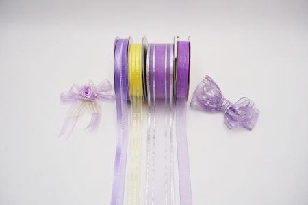 Purple tone Sheer Ribbon Set